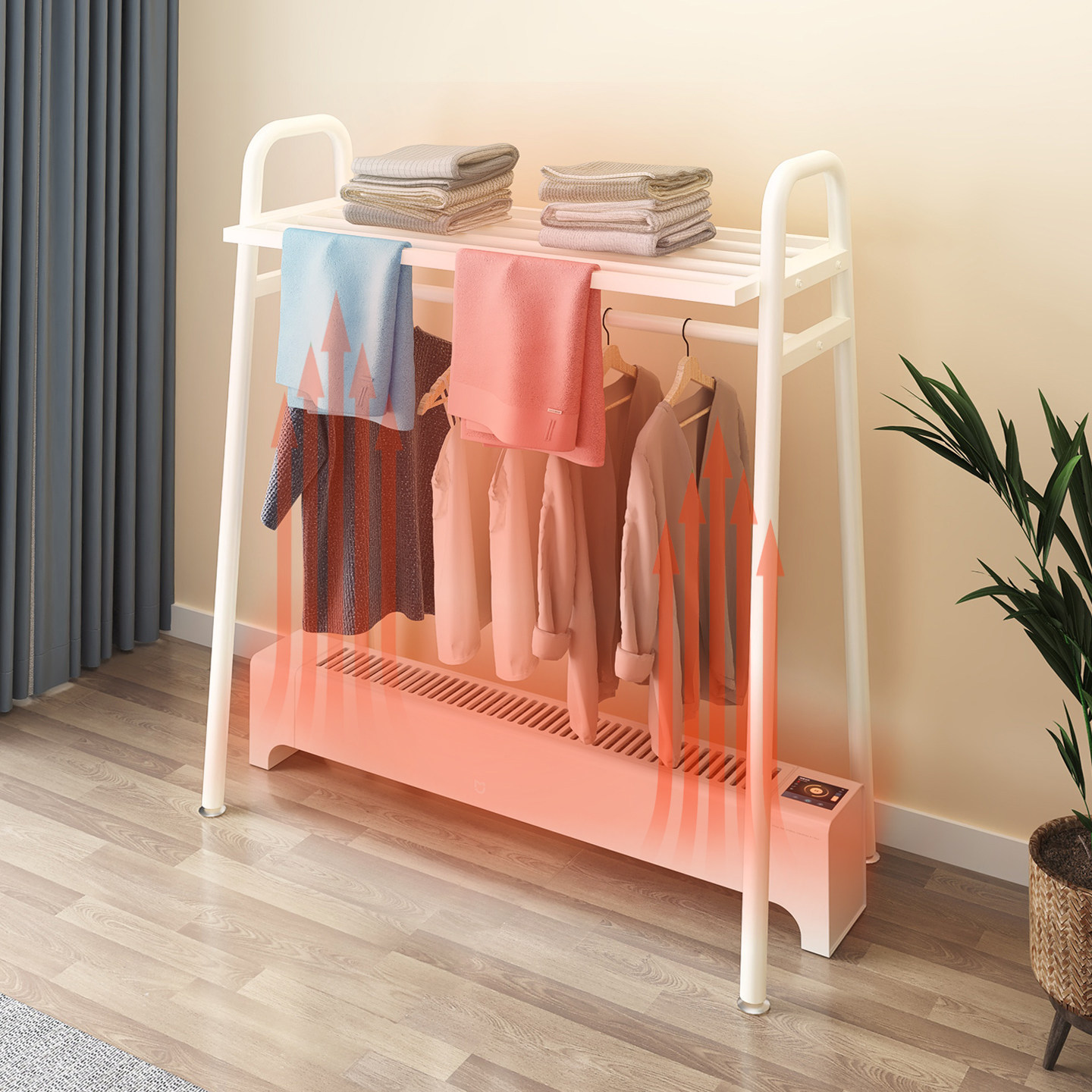 踢脚线取暖器专用烘衣架油汀电暖气片烘干机衣服毛巾架烤火贴脚线