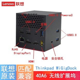 轉(zhuǎn)DP 網(wǎng)口 原裝 聯(lián)想 WiGigDock無線擴展塢W123 USB3.0 LENOVO HDMI