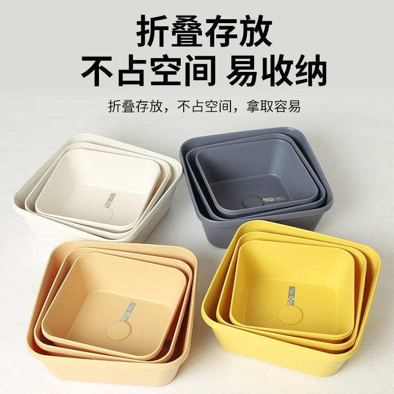 焕龙长方形食品级塑料洗菜盆耐高温塑料盆加厚耐用小盆高颜值