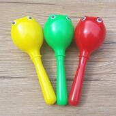 儿童益智青蛙砂锤幼儿园早教教具塑料小沙锤宝宝彩色砂球摇铃