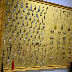 金箔纸饰品相框高档饰品展示架项链手链耳钉耳环戒指相框可定制