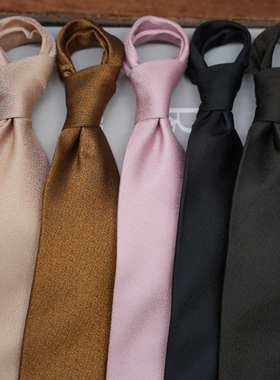 领带男正装韩版英伦风复古纯色8CM手打款学生商务职业装宽YSB812