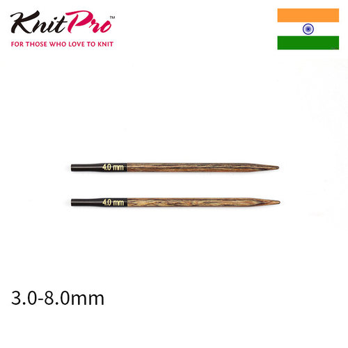 Knitpro Ginger 短环针针头 可拆卸环针针头 进口木质针头diy工具
