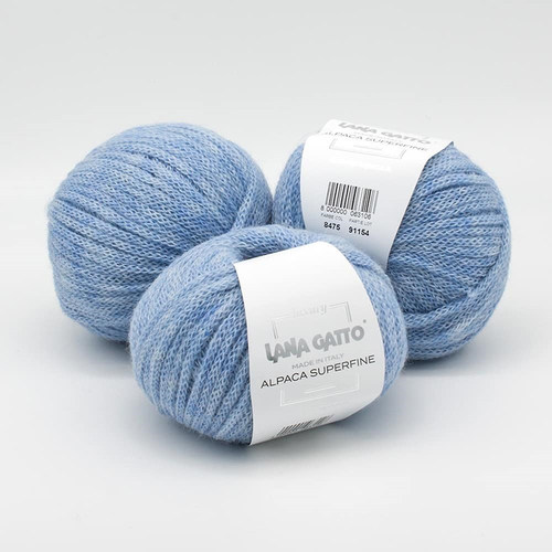 Lana Gatto alpaca superfine进口柔软羊驼链条粗线毛衣围巾毛线