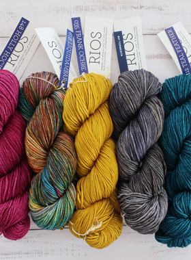 Malabrigo Rios进口段染美丽诺羊毛手工编织毛衣围巾帽子手套毛线