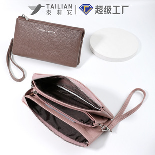 新款简约钱包皮质柔软大容量手拿包一包多用女士女士收纳包手机包