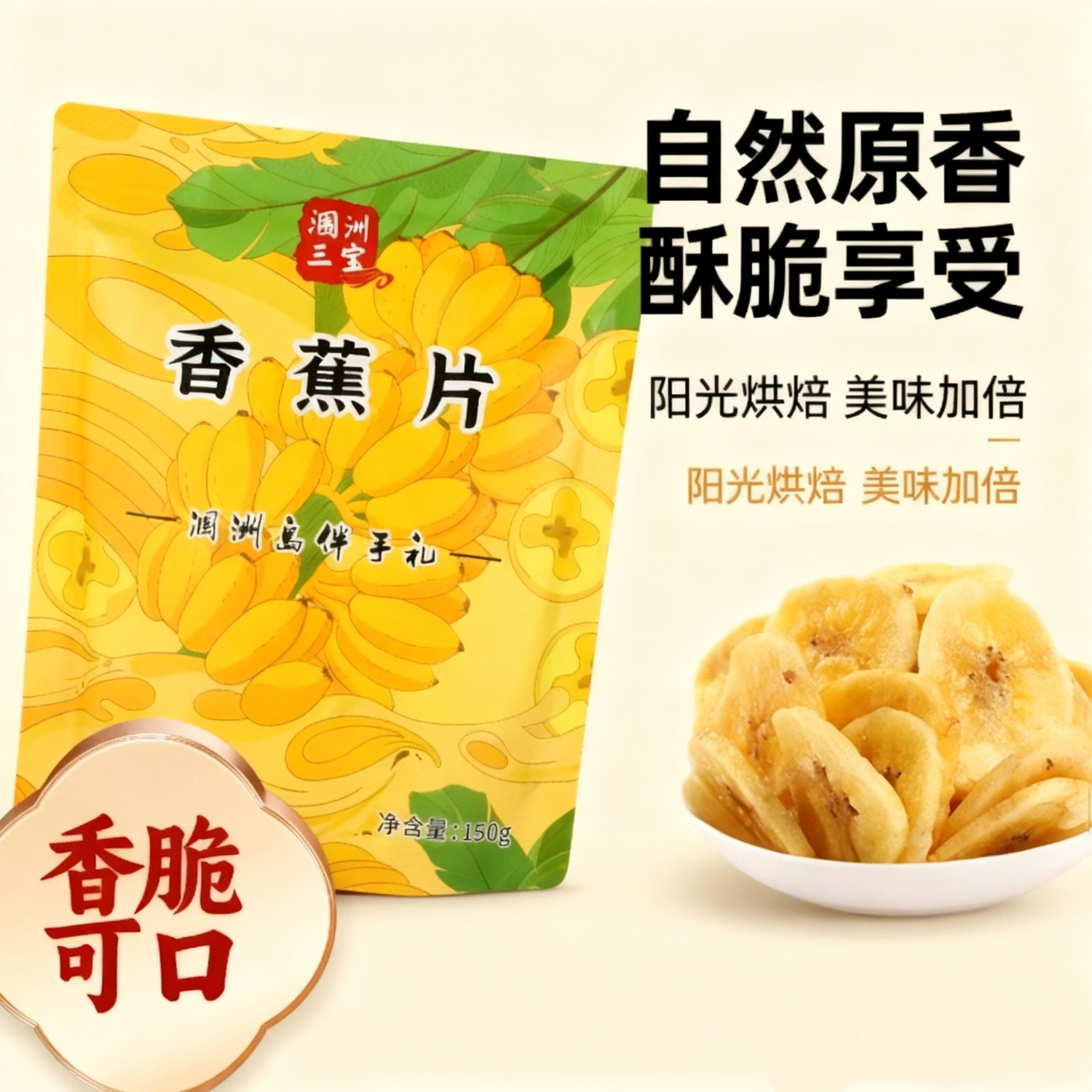 涠洲香蕉特产香蕉片香蕉干香蕉脆卷锁住果香一口嘎嘣脆网红零食,水产肉类/新鲜蔬果/熟食,香蕉,淘宝优惠券,粉丝福利购,淘宝优惠卷