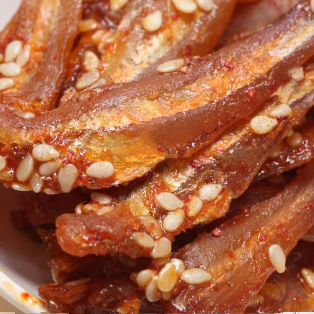 广西北海特产银鱼仔干蜜汁香辣鳗鱼丝鱿鱼丝香酥金丝鱼海鲜即食