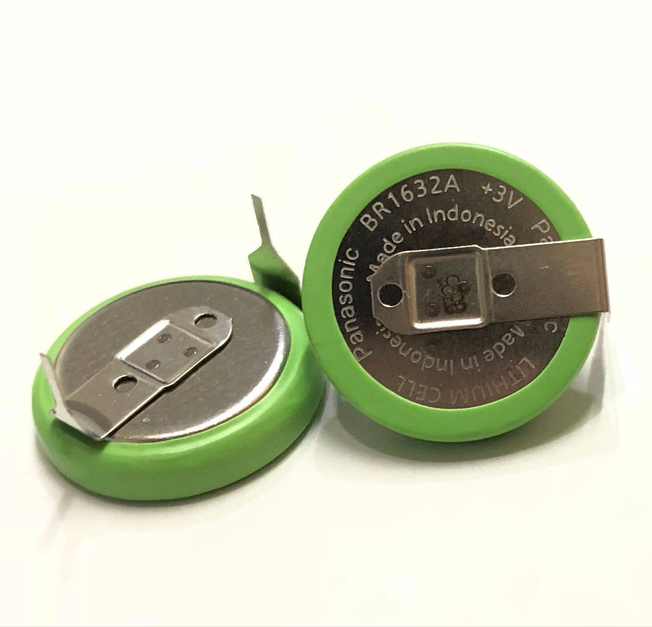 松下进口BR1632A/HAN带焊脚卧式插脚 3V纽扣锂电池耐高温125°,3C数码配件,纽扣电池,淘宝优惠券,粉丝福利购,淘宝优惠卷