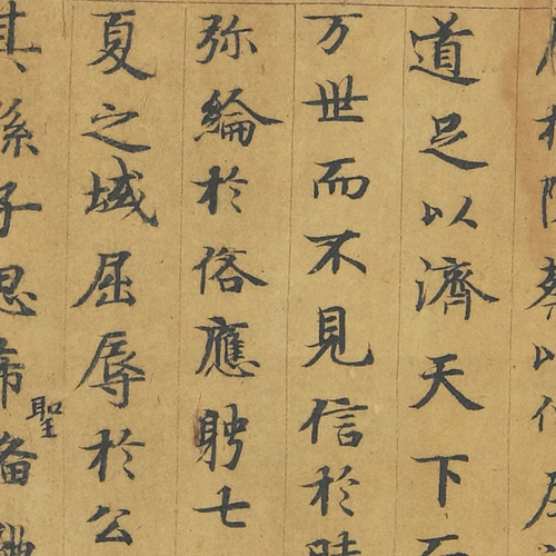 Священное самоубийство Дюнхуанга, Священные Писания SUI, написанные Ли Кангом, Фрагменты теории судьбы, выбор Лу Джи из малых книг по копированию каллиграфии, документы каллиграфии