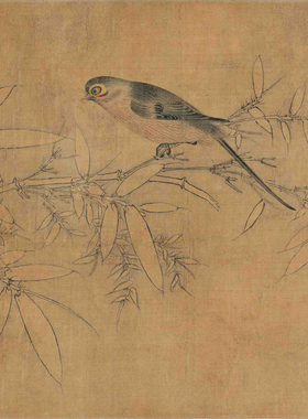 明代 陈洪绶 春风蛱蝶图 水墨写意 花鸟国画 书法题跋 微喷复制