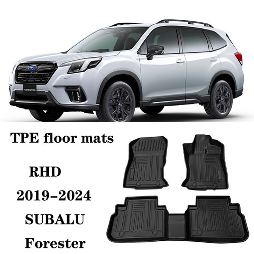 24适用斯巴鲁森拉人SUBALU Forester右舵港版RHD脚垫TPE防水环保