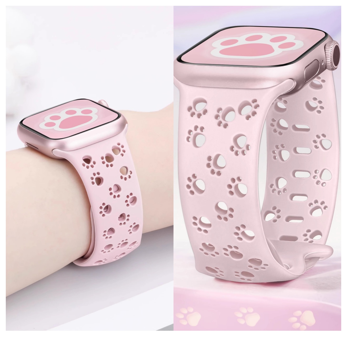 适用于iWatchS10硅胶镂空女表带