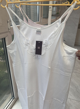 只有2X160斤穿百分百纯棉睡裙女士夏季吊带裙出口韩国有大码