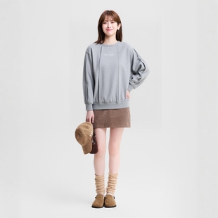 只有M出口日本女装少女薄绒卫衣亲子卫衣宽松休闲版