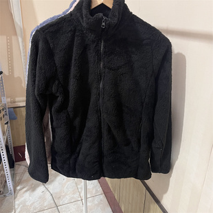 出口日本女士珊瑚绒家居服上衣拉链保暖睡衣上装