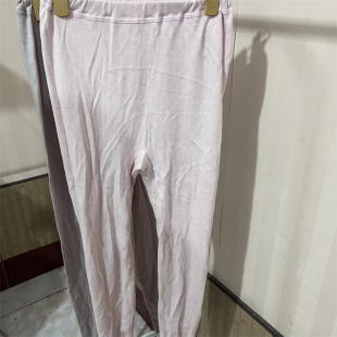 里百分百纯棉155日本女士薄款秋裤单件护腰保暖裤无缝一体