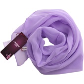 沙雅利丝绸春夏秋季 乔其纱方巾 纯色丝巾桑蚕丝女真丝围巾百搭薄款