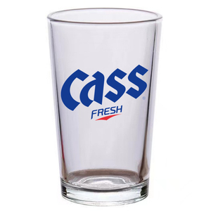 韩国CASS啤酒杯加厚凯狮韩式烤肉店用杯小号一口杯套装可定制logo