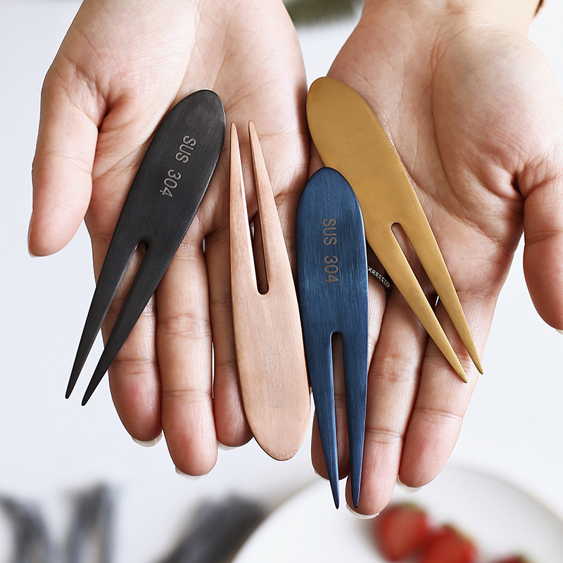 0韩式点心蛋糕家用创意水果叉