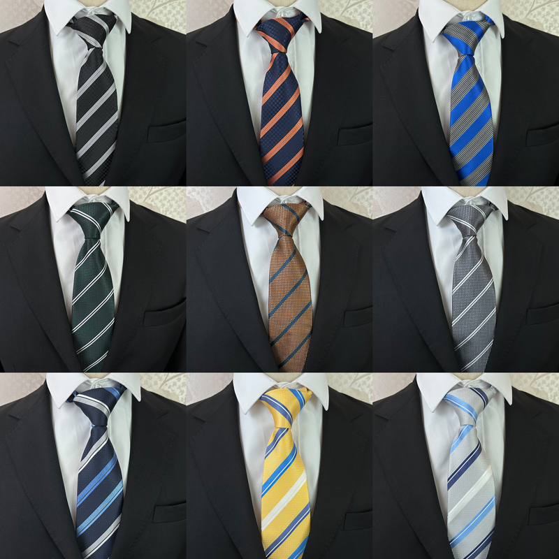 条纹百搭休闲时尚基础款工装领带