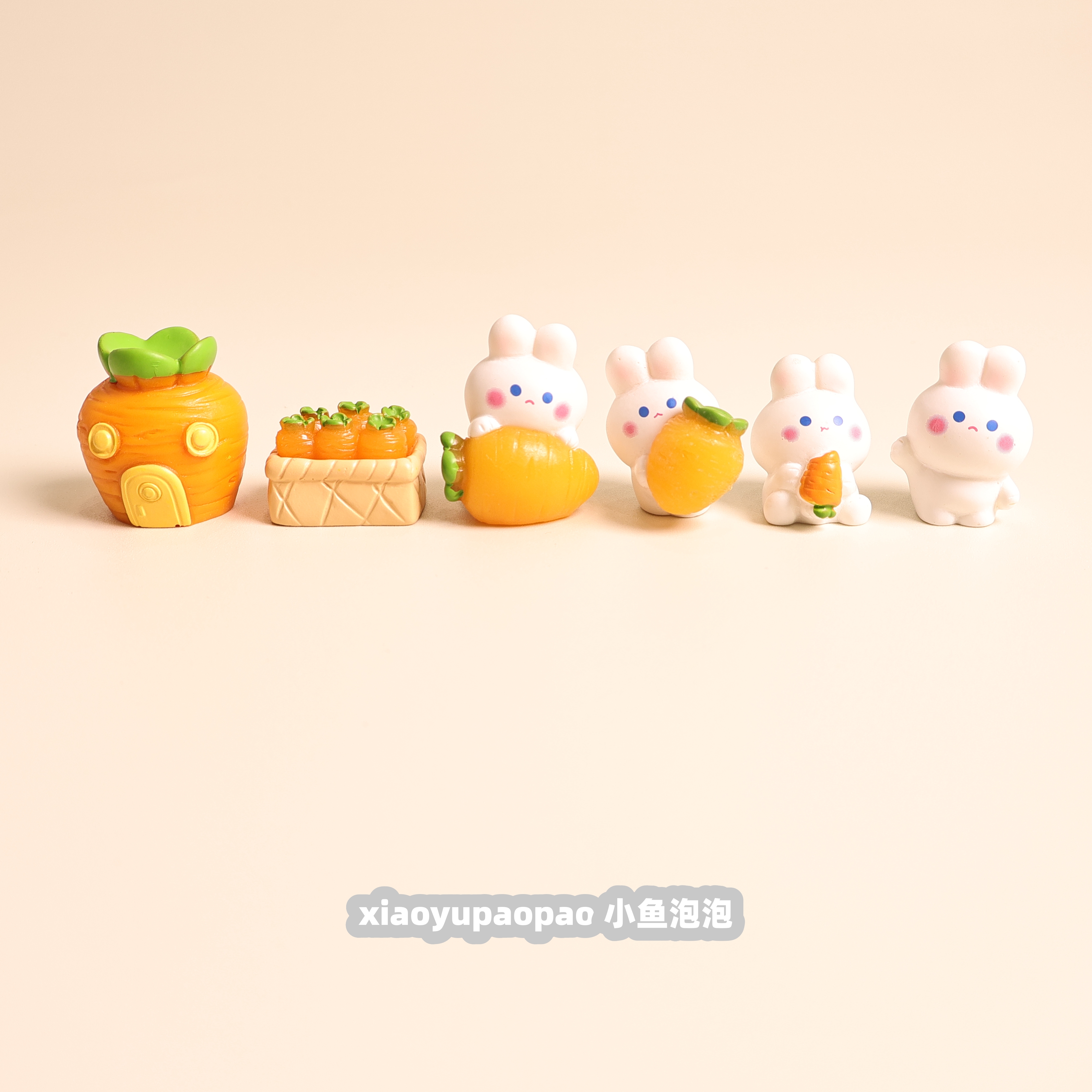 胡萝卜小兔子办公室桌面摆件