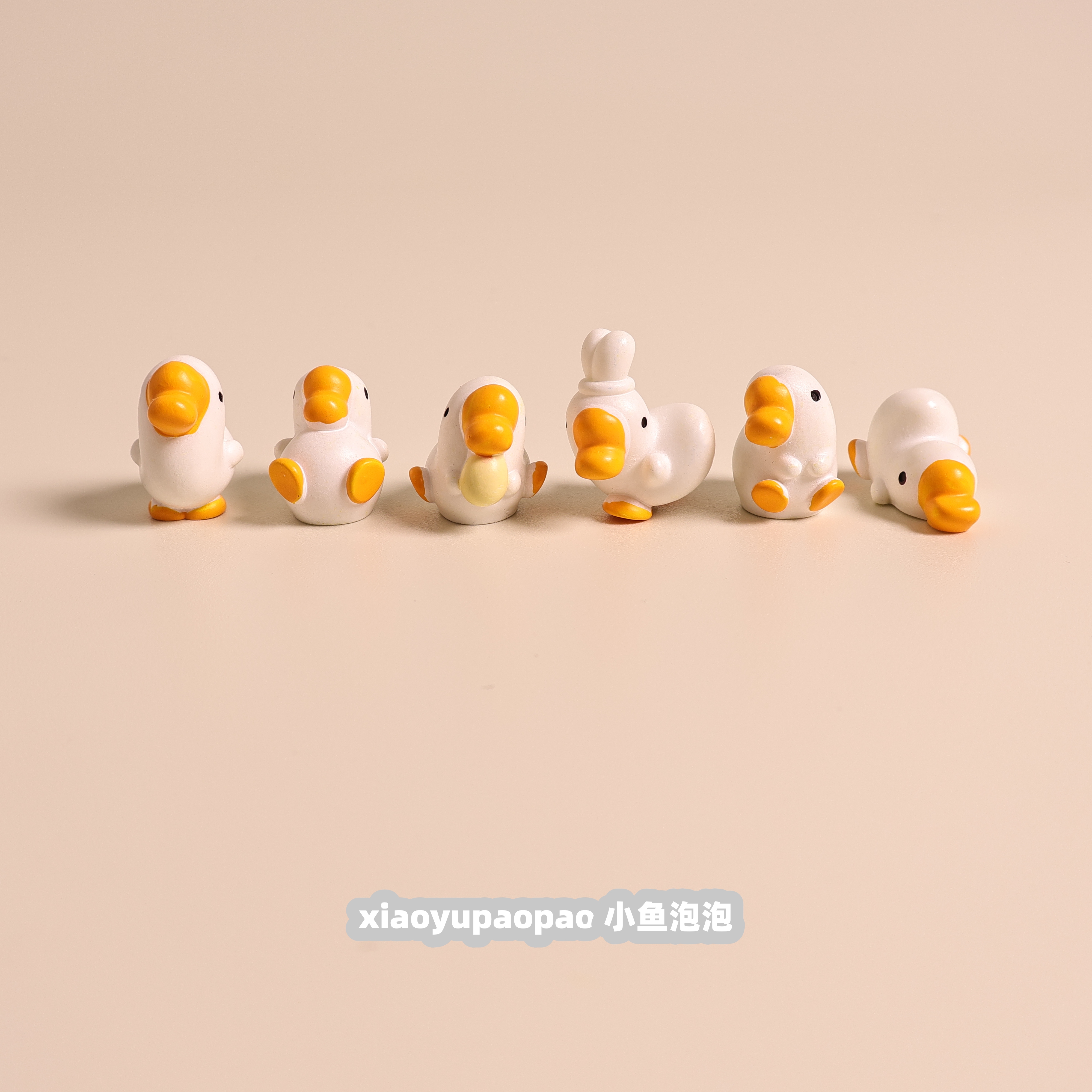 可爱迷你呆呆鹅桌面摆件