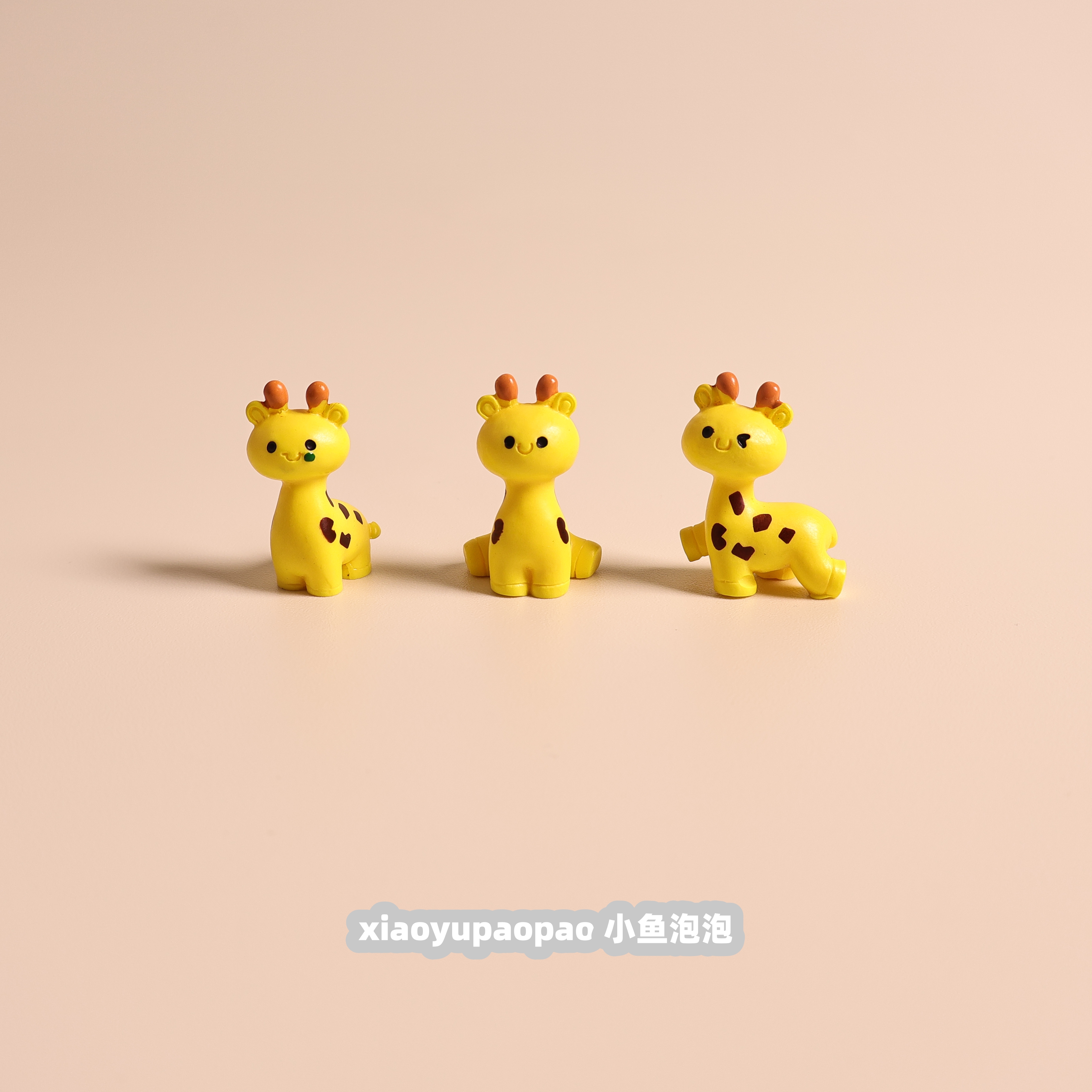 迷你长颈鹿桌面摆件装饰品