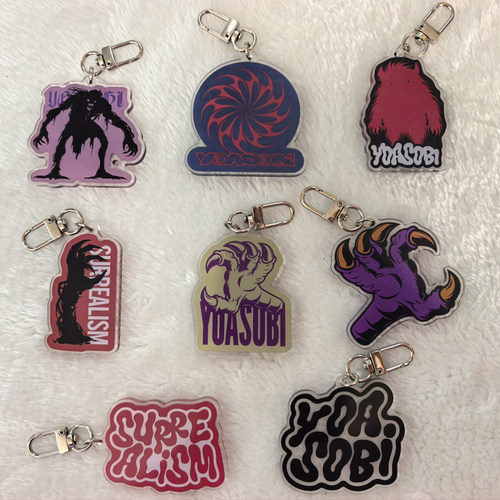 YOASOBI周边钥匙扣亚克力双面挂饰明星应援无料赠品支持来图定制