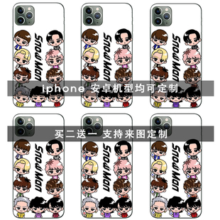 snowman周边全包手机壳适用于iphone 华为OPPO小米支持来图定制
