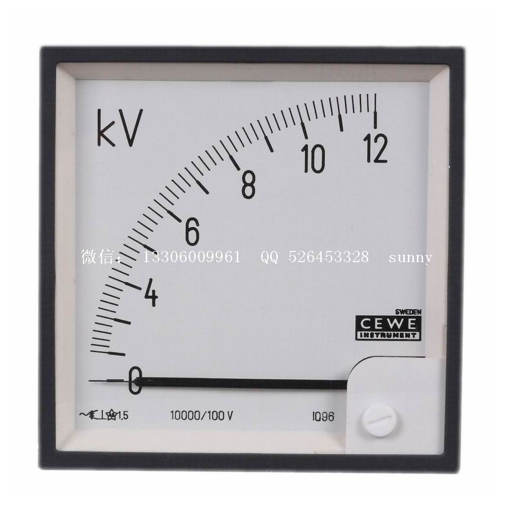 现货热销瑞典进口cewe指针式交流电压表IQ96 IEC51认证
