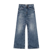 型宽松微喇水洗做旧长裤 SUNINWAVE 25AW15.5oz冈山赤耳牛仔646版