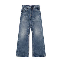 SUNINWAVE 25AW15.5oz冈山赤耳牛仔646版型宽松微喇水洗做旧长裤