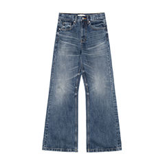 SUNINWAVE 25AW15.5oz冈山赤耳牛仔646版型宽松微喇水洗做旧长裤