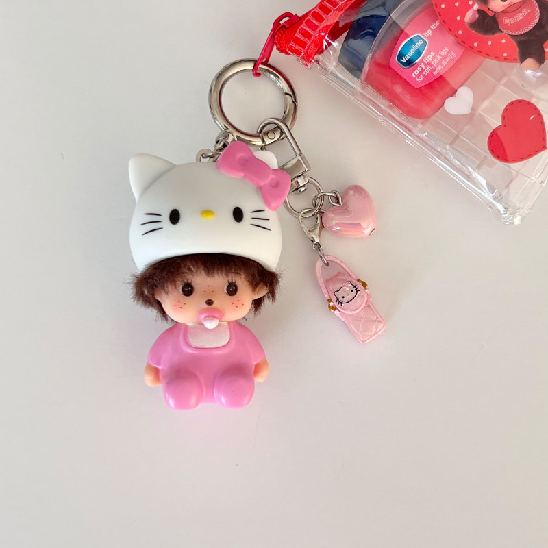猫咪头盔奇奇迷你手机包爱心挂机