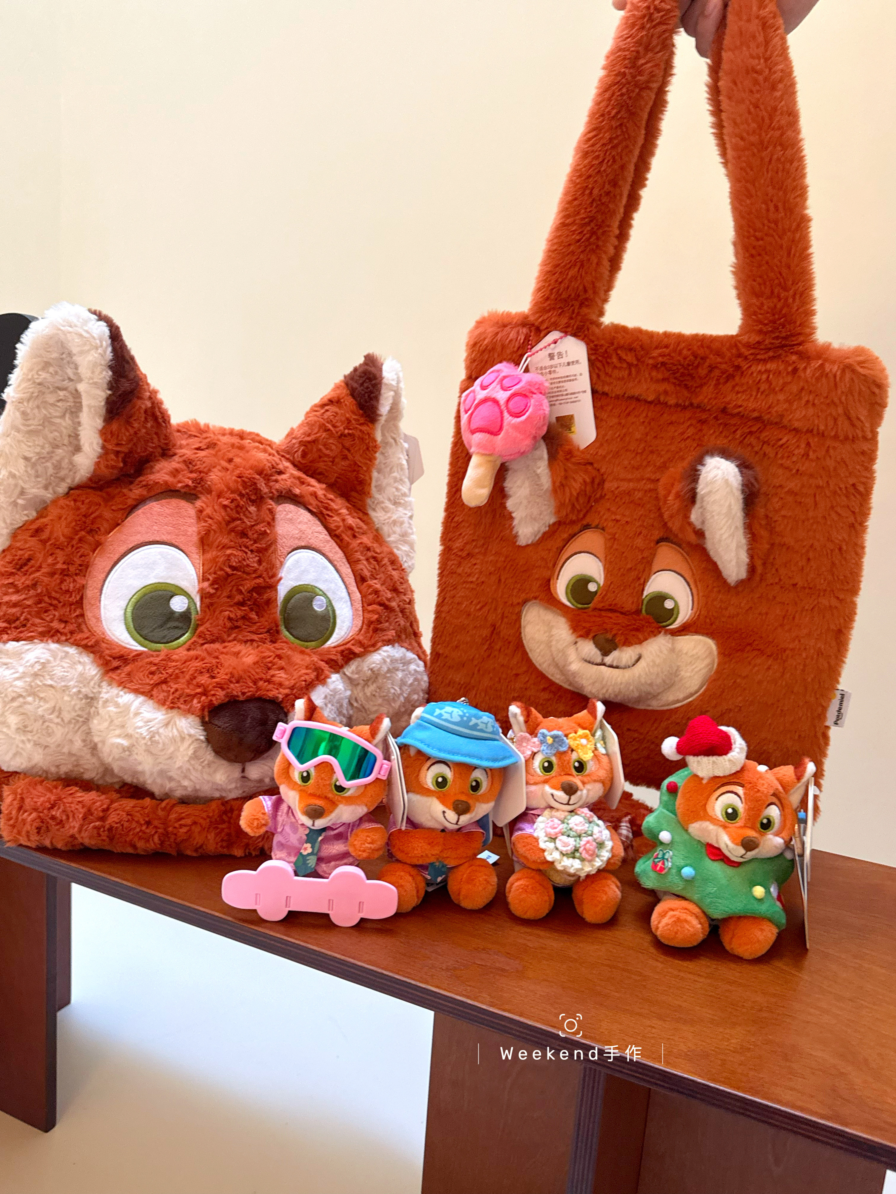 正版疯狂动物城朱迪尼克毛绒玩偶包包挂件卡通公仔可爱汽车挂饰