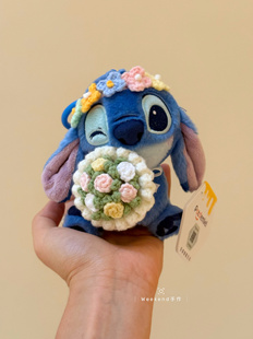 正版星际宝贝史迪奇毛绒玩偶包包挂件可爱卡通玩偶送女友生日礼物