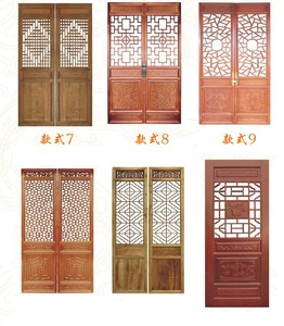 东阳木雕仿古花格门窗中式屏风玄关隔断吊顶 实木门窗背景墙定做
