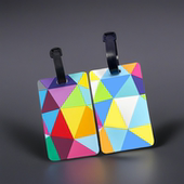 新款 创意PVC行李牌行李箱挂牌防丢识别吊牌彩色托运牌