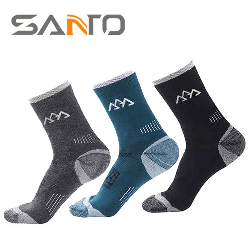 山拓美丽诺保暖男款运动袜santo