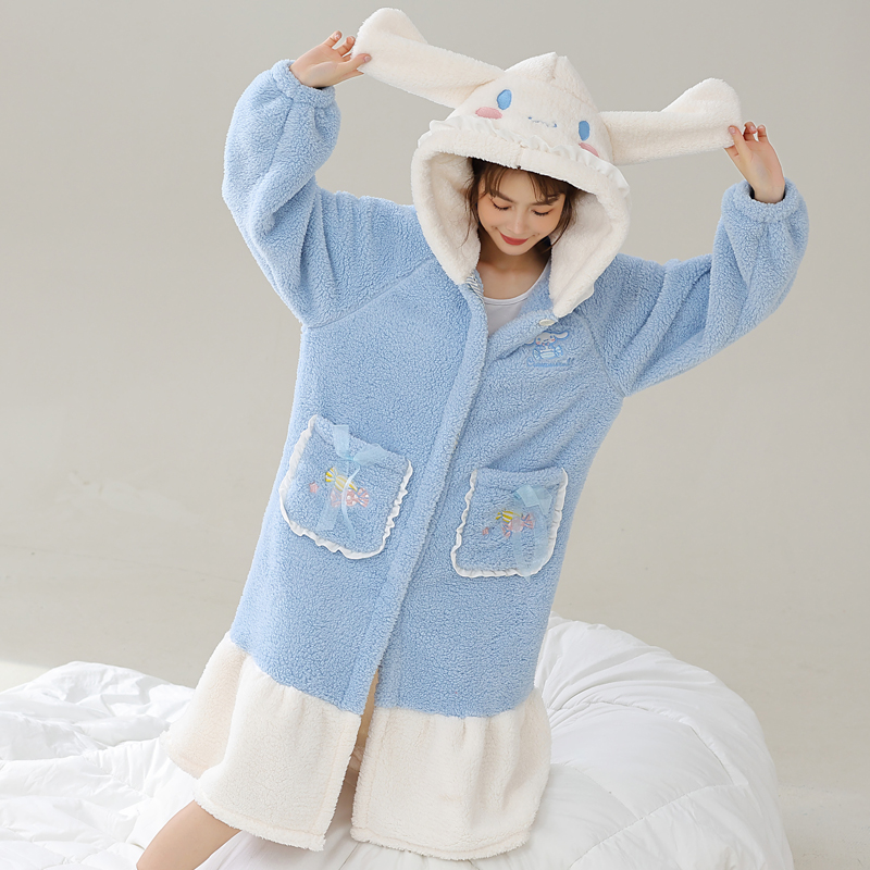 三丽鸥加厚可爱卡通保暖家居服女
