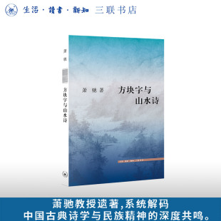 方块字与山水诗 萧驰 著 系统解码中国古典诗学与民族精神的深度共鸣 古典文学汉语语言学中国传统文化 三联书店官方旗舰店