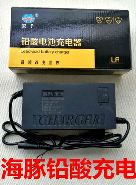 小海豚冰岚充电器24v36V48v2A3a5A铅酸锂电池卡侬头航空头充电器
