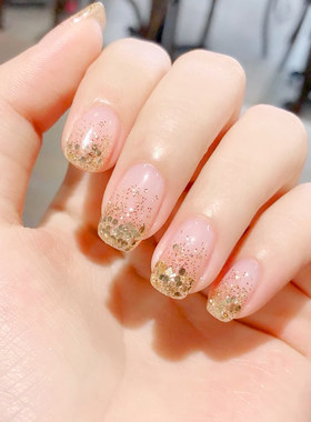 贝诗婕香槟金色亮片指甲油