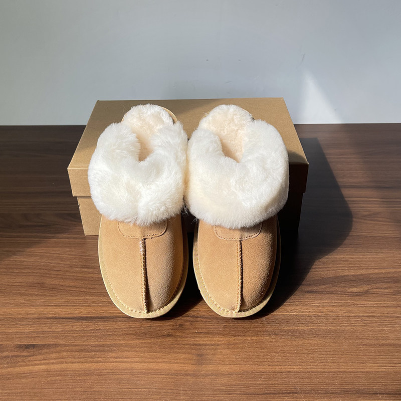 真皮厚底雪地靴女2025冬季加绒保暖防滑居家棉拖外穿包头毛毛拖鞋,女鞋,时尚雪地靴,淘宝优惠券,粉丝福利购,淘宝优惠卷