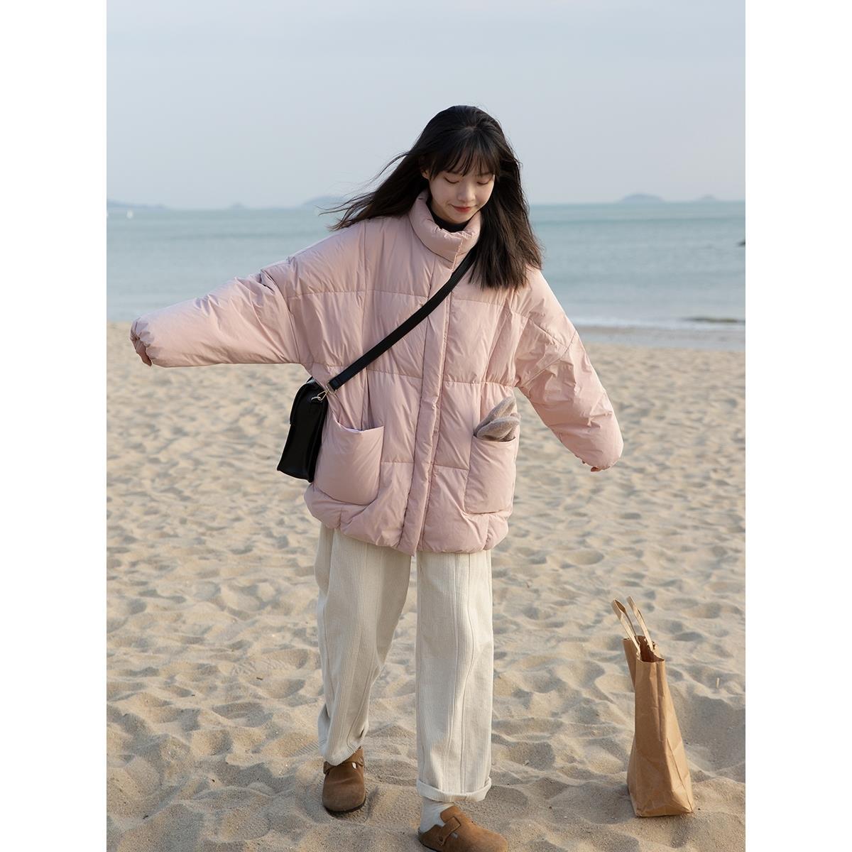 自制奶油方块小立领女孩