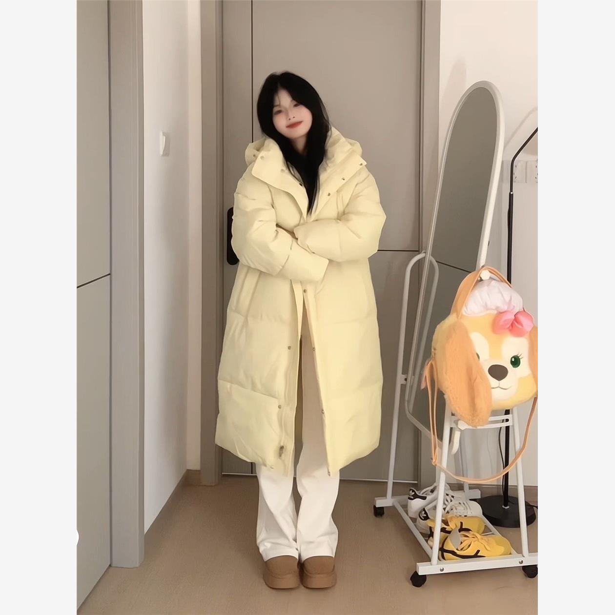 中长款棉服女2025年冬季