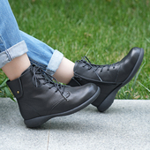 真皮马丁靴女厚底复古英伦风小众美拉德短靴大码 女鞋 41到43显脚小