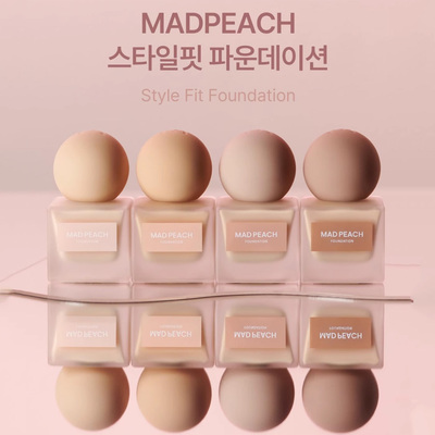 madpeach粉底液 韩国化妆师韩京支粉底 style fit原装小样