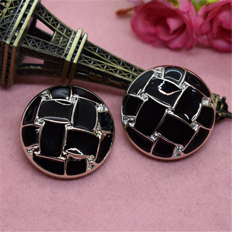 纽扣扣子黑色点油大衣扣精致纽扣